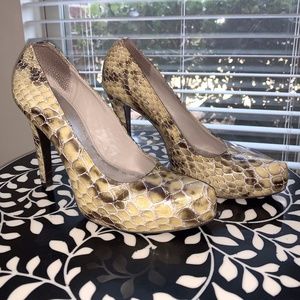 Gianni Bini Snake Skin Print Heels